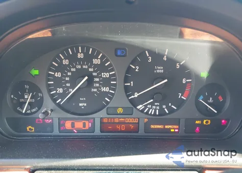 1999 BMW 528Ia z USA, uszkodzony, nr VIN WBADM6331XBY30948